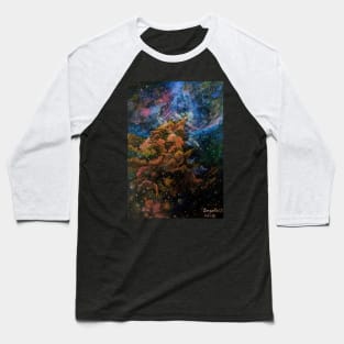 The mystic mountain nebula -The evolution Baseball T-Shirt